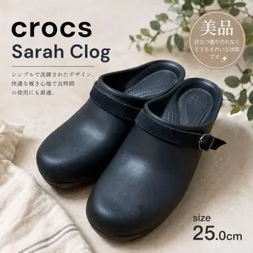 [ 새상품급 ] crocs 사라 크로그 ( Sarah Clog ) 블랙 25.0cm