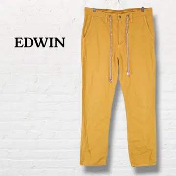 에드윈 718RS 마 혼방 이지 팬츠 DUNGAREE [ L ] 머스타드
