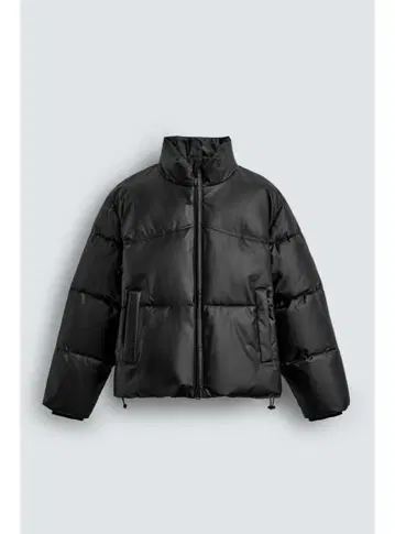 정가 15,990엔 택 포함 새상품 ZARA 인조 가죽 퍼프 자켓 L 사이즈