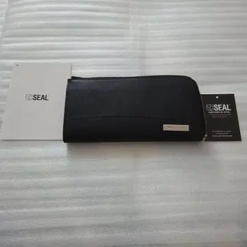 SEAL 장지갑 라운드 지퍼 블랙