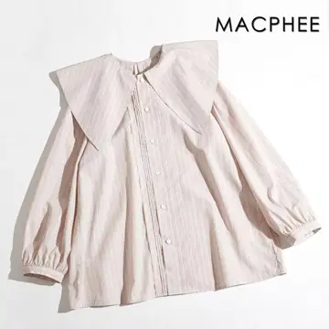 251t* 새상품급 투모로우랜드 MACPHEE 스트라이프 빅 칼라 셔츠