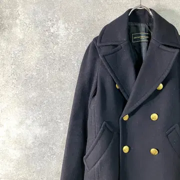 DEUXIEME CLASSE 피 코트 네이비 숏 기장 더블 버튼