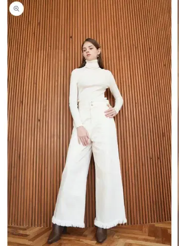 acka high waist wide denim pants