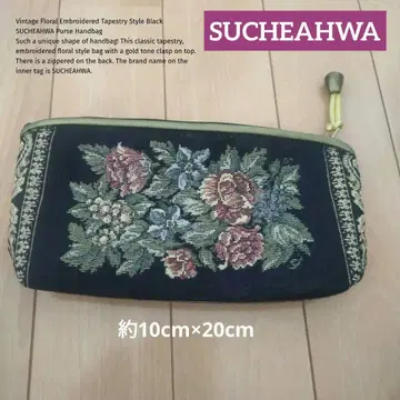 할인 빈티지 플로럴 태피스트리 자수 SUCHEAHWA 지갑 파우치
