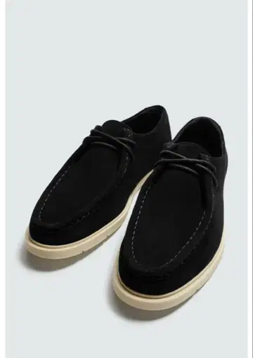 새상품 ZARA 천연 가죽 리얼 가죽 신발 블랙 45 (28.9cm)