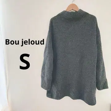 Bou jeloud 그레이 니트 스웨터 S 미니 기장 원피스