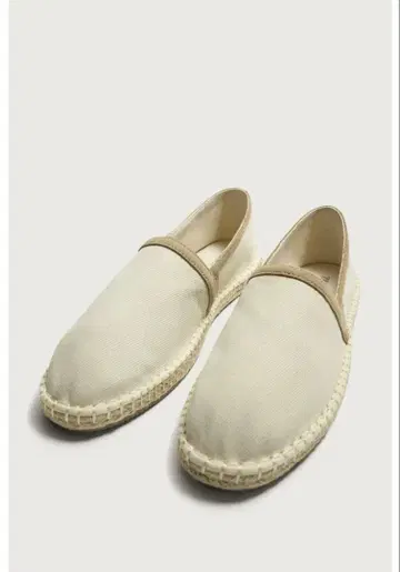 코튼 소가죽 새상품 ZARA 에스파드리유 샌들 27.6cm