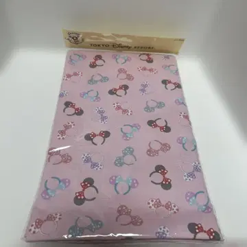 디즈니 리조트 컷 크로스 미니 머리띠 패턴 천 핑크