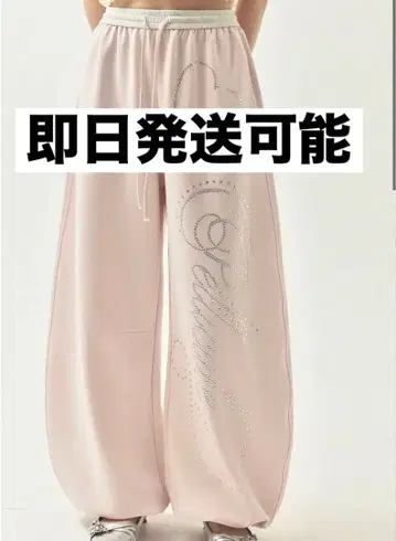 PELLICULE 페리큐르 스웨트 팬츠 핑크