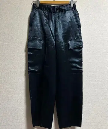 08sircus Glossy satin easy cargo pants