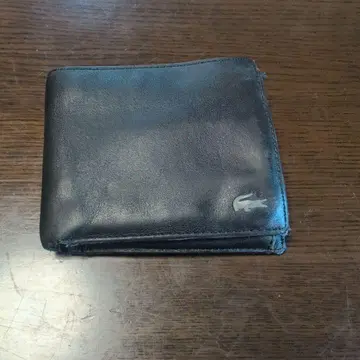LACOSTE 라코스테 이단 접이식 지갑 블랙