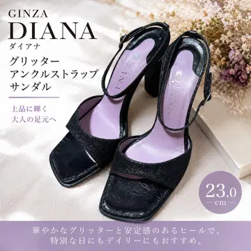 [ 새상품급 ] 다이애나 DIANA 글리터 앵클 스트랩 샌들