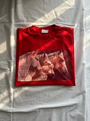90s photo print S/S T-shirt