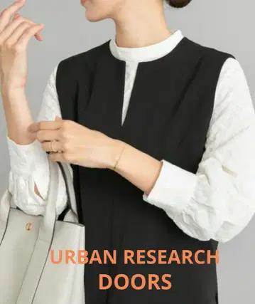 URBAN RESEARCH DOORS 자수 블라우스 면 100%