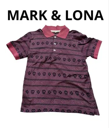 컨디션 최상! [ MARK & LONA ] 골프웨어 피케 셔츠 해골 남성용 S