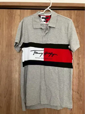 Tommy Hilfiger 슬림핏 로고 피케 셔츠 M 사이즈