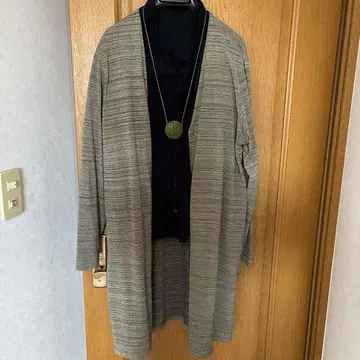 요건 레일 롱 가디건 그레이 계열