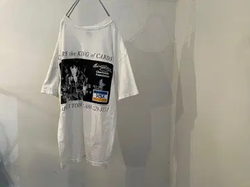 90~00s elvis presley visa print t-shirt