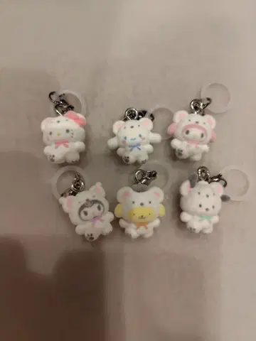산리오 캐릭터즈 메지루시 액세서리 포근포근 스노우 컴플리트 4