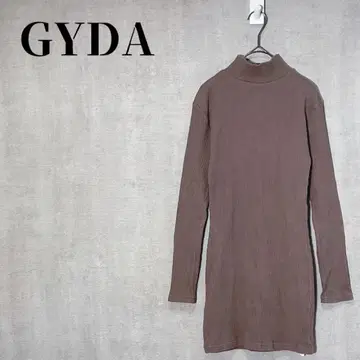 GYDA 제이다 골지 터틀 타이트 원피스 심플 모카 사이즈 F