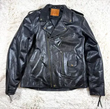 DEGNER 더블 가죽 라이더 자켓 XL