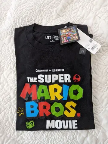 유니클로 더 슈퍼 마리오 브라더스 무비 티셔츠 M