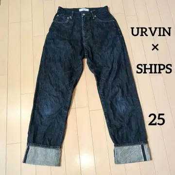 URVIN x SHIPS [ 새상품급 ] 인디고 블루 스트레이트 데님 25