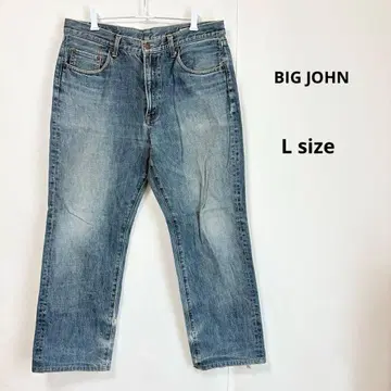 BIG JOHN 빅존 스트레이트 데님 L 크롭 기장