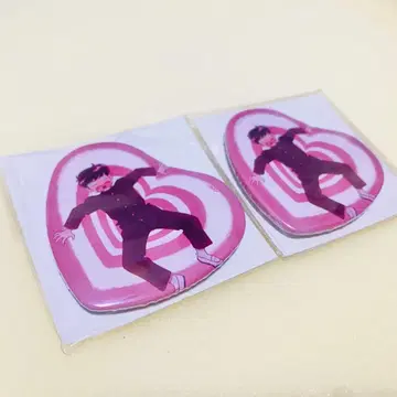 힘내라! 나카무라 군!! 복권 메이트 하트 캔뱃지 2개 세트