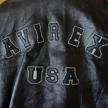 90년대 AVIREX 가죽 자켓