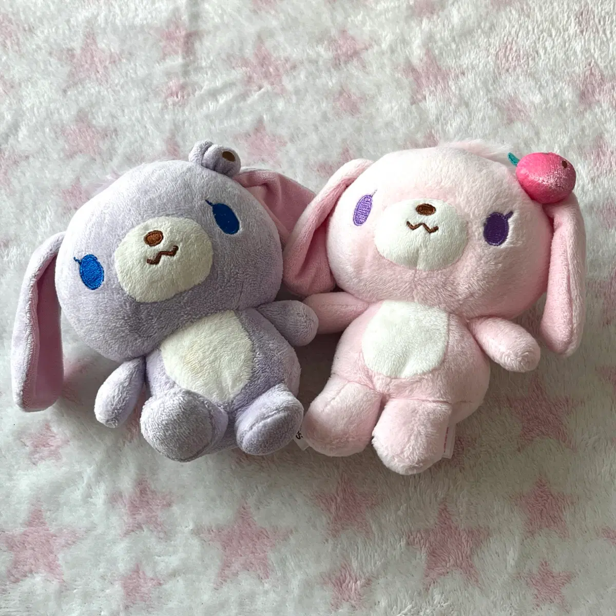 일괄)슈가바니즈 스트로베리우사,블루베리우사 인형