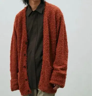 [ LIDOM ] FEATHER YARN LOOSE CARDIGAN