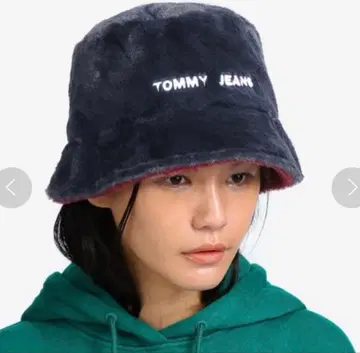 새상품 TOMMY JEANS 리버서블 버킷 햇