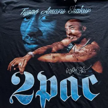 초레어 2Pac 싱글 스티치 빈티지 HIPHOP 데드스탁