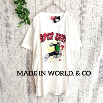 MADE IN WORLD 한정판 콜라보 라이더 킥 가면라이더 T셔츠