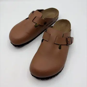 버켄스탁 샌들 보스턴 브라운 가죽 브라운 37 24cm
