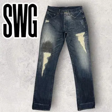 스와거 SWAGGER 데미지 슬림핏