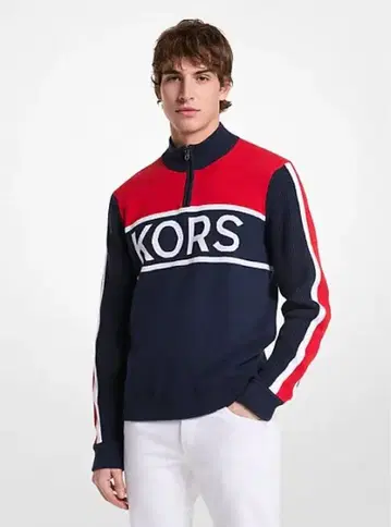 MICHAEL KORS 마이클코어스 긴팔 하프 지퍼 니트 스웨터