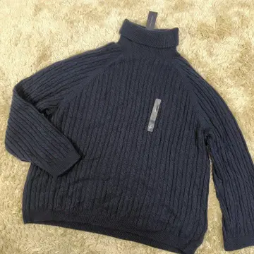 TOMMY HILFIGER 터틀넥 케이블 니트 스웨터