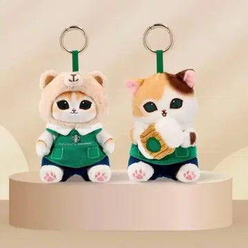 [ 해외 스벅 한정판 ] mofusand starbucks 키체인 세트