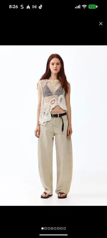 H&M 배럴 하이웨스트 데님