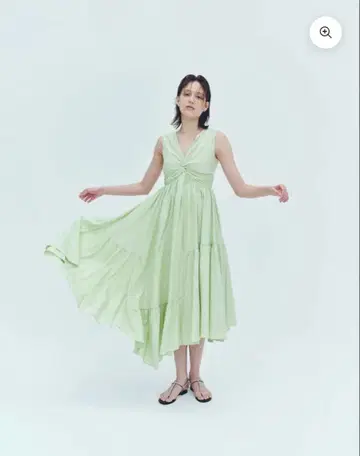 L'AUBE BLANC Irregular Hem Twist Dress