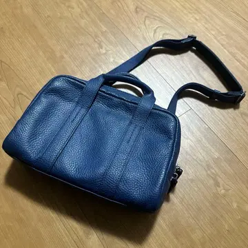 FUJITAKA 후지타카 ALTA 알타 2WAY 가죽 남성용 파우치 네이비