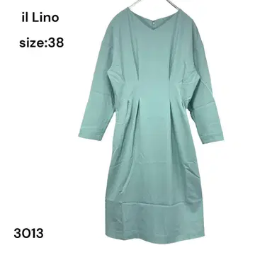 일 리노 il Lino 원피스 무릎 기장 긴팔 38 성숙 큐트