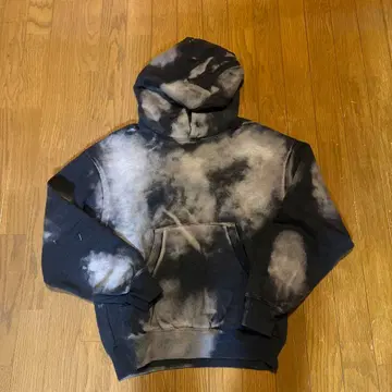 WISHFOREVER BLEACH PULLOVER HOODIE M