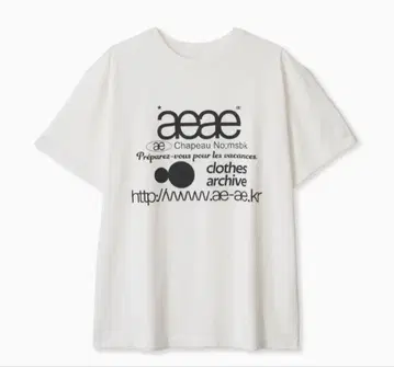aeae 반팔 티셔츠 화이트