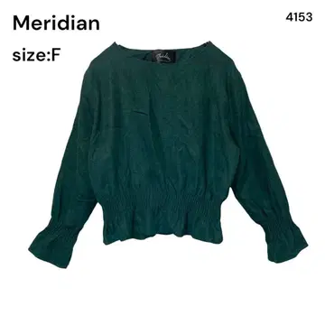 Meridian 멜디안 다크 그린 셔츠 상의 긴팔 FREE
