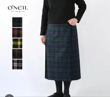 O'NEIL OF DUBLIN 오닐 오브 더블린 미들 기장 퀼트 스커트