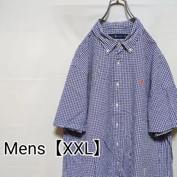 R120 [ US 수입 ] 랄프 로렌 반팔 셔츠 [ 남성용 XXL ] 체크