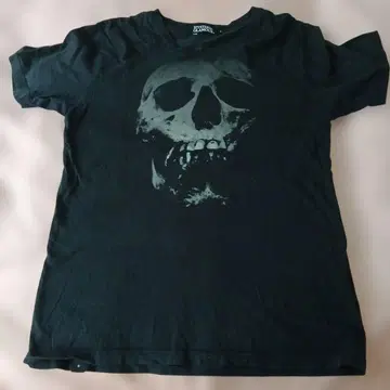 HYSTERIC GLAMOUR 스컬 프린트 T셔츠 블랙 S